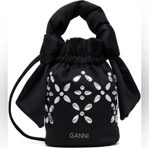 14 - *Like New* GANNI Black Occasion Top Handle Bag